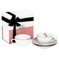 Gift Box Of 2 Majestic Porcelain Teacups, small